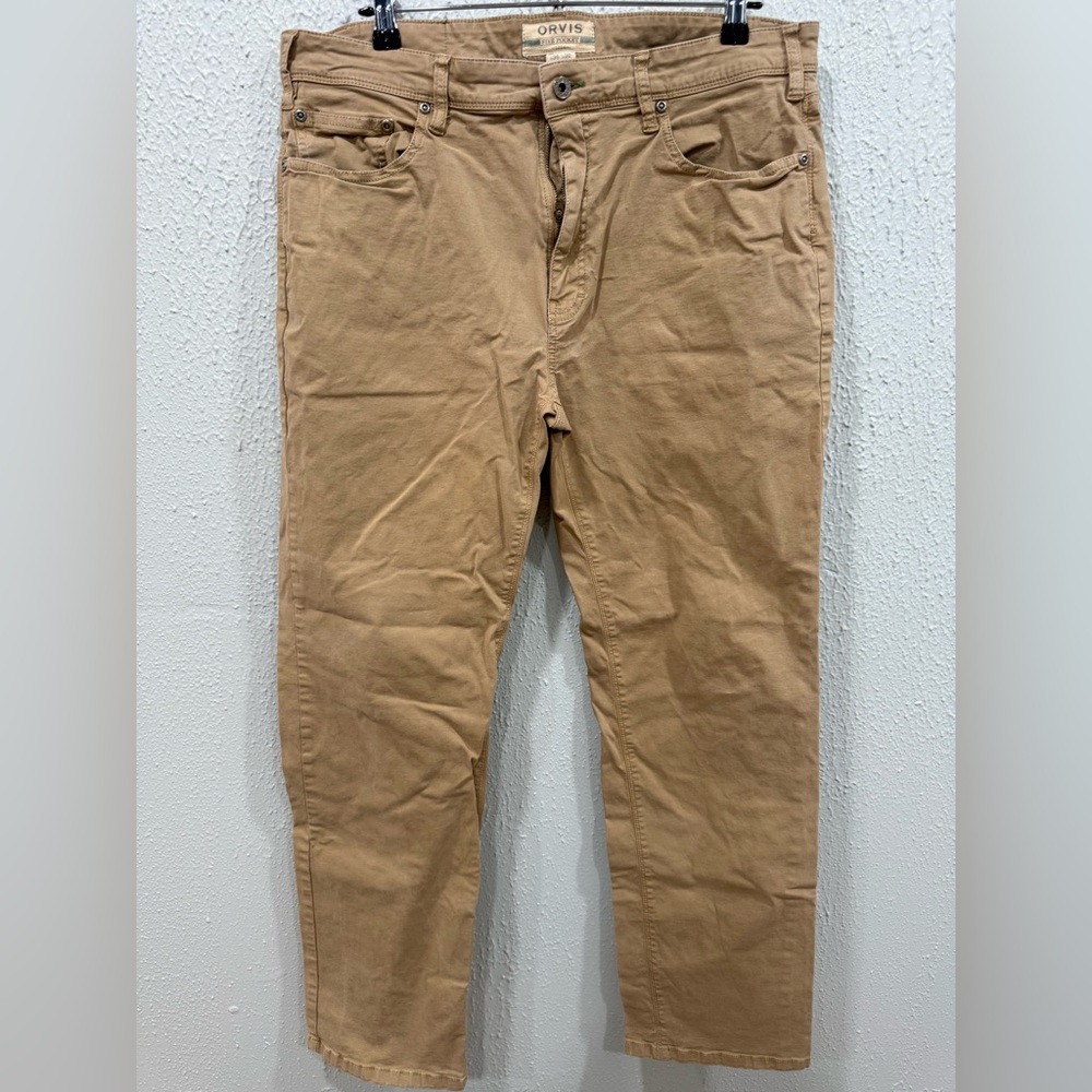 Orvis Men's Five-Pocket Outdoor Pants Desert Tan • 36x30